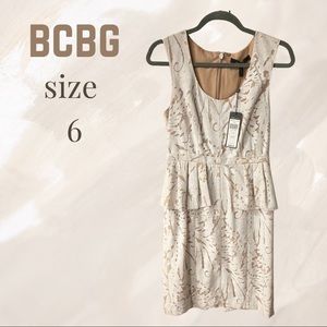 BCBG white lace dress